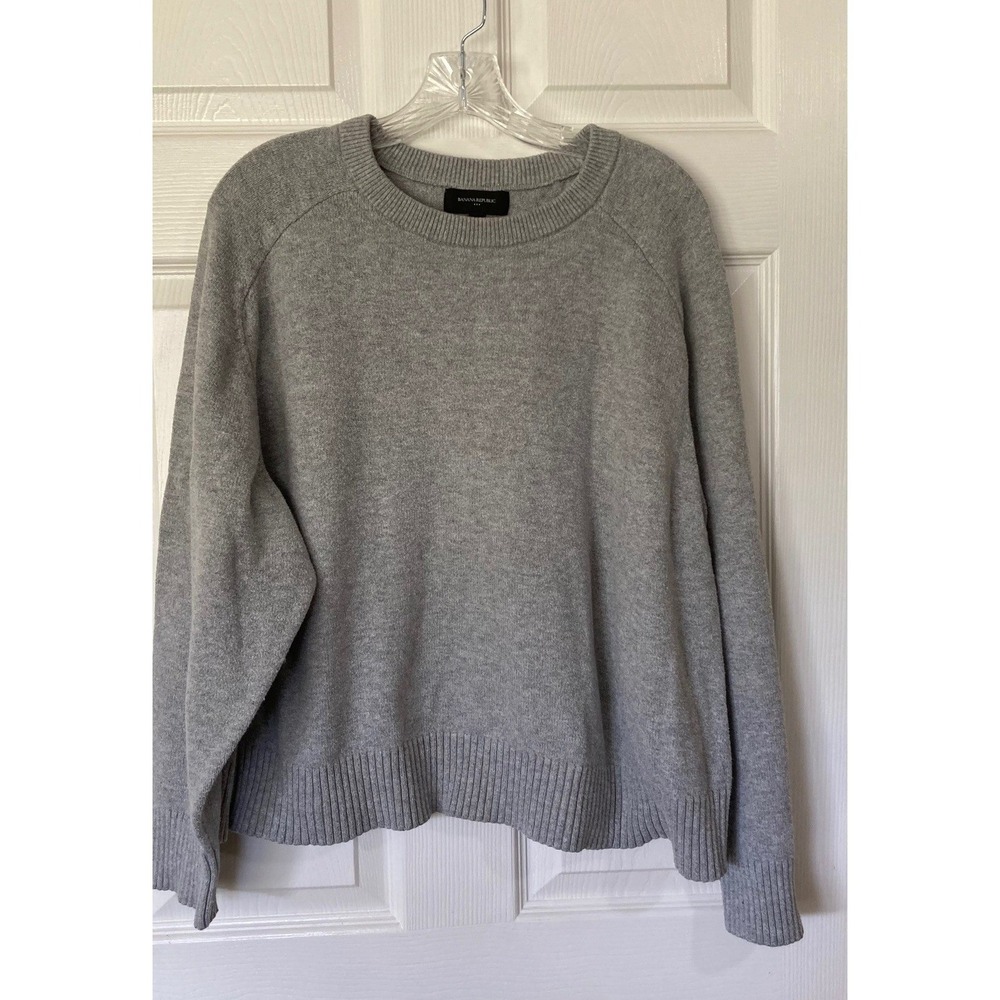 Banana Republic Gray Crewneck Sweater XXL